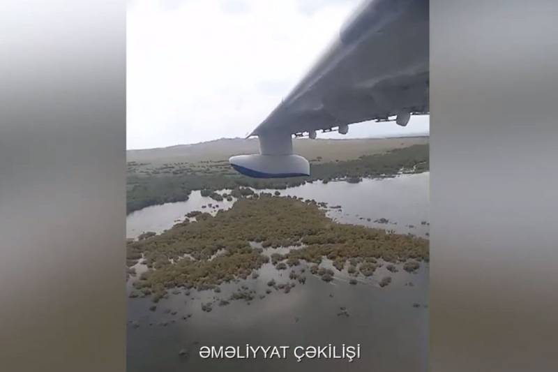 Mingəçevirdə axtarışlara amfibiya təyyarəsi cəlb olundu - VİDEO