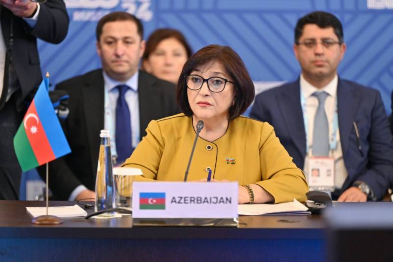 Sahibə Qafarova BRİCS ölkələrinin Parlament Forumunda çıxış etdi
