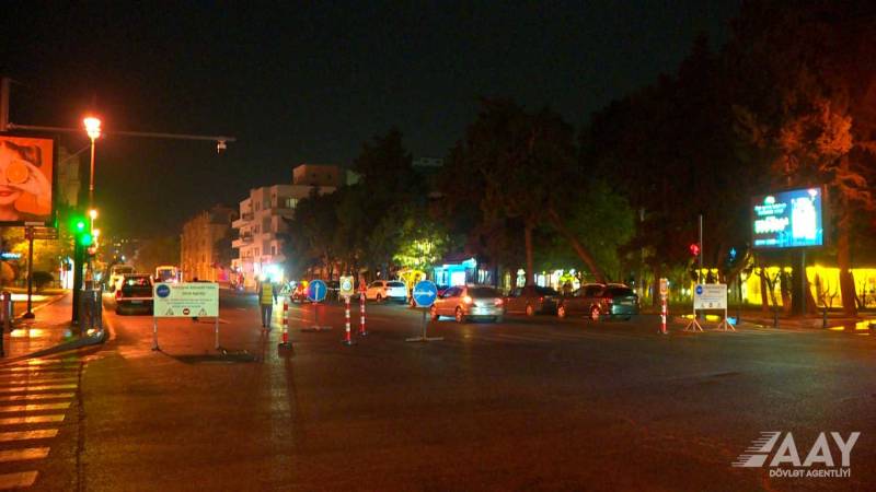 Azadlıq prospektinin bir hissəsində təmir işlərinə start verildi - VİDEO/FOTO