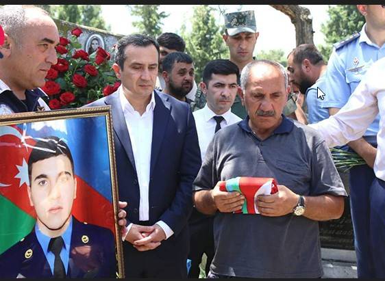 Şəhid Sənan Əhmədov dəfn olundu - Foto