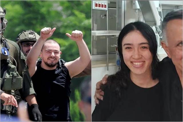 İsrail girovları HƏMAS-ın əsirliyindən azad edildilər