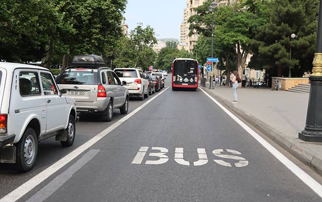 Bakıda yeni avtobus zolağı 