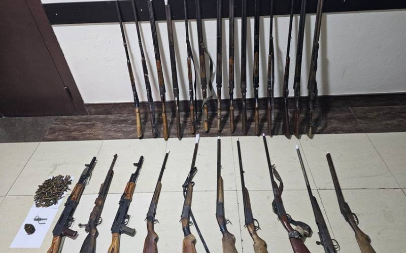 İmişlidə müxtəlif növ silah-sursat tapıldı