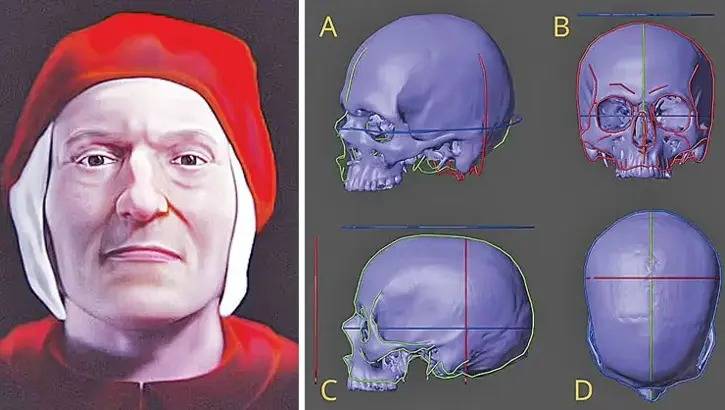 İtalyan sənətçi Dantenin siması rəqəmsal olaraq yenidən yaradıldı