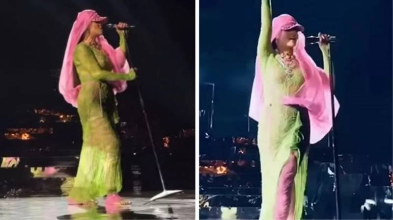 Dünyanın ən bahalı toy məclisində səhnəyə çıxan Rihannanın geyimi məsxərəyə qoyuldu - VİDEO