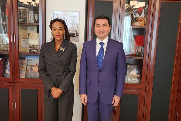 Hikmət Hacıyev Konqo Prezidentinin müşaviri ilə görüşdü - FOTO