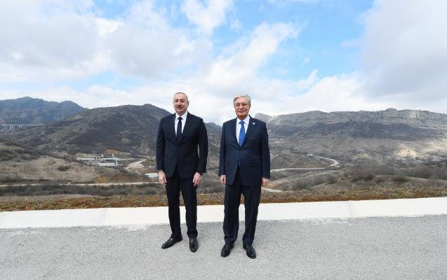 Əliyevlə Tokayev Şuşaya getdi - FOTO