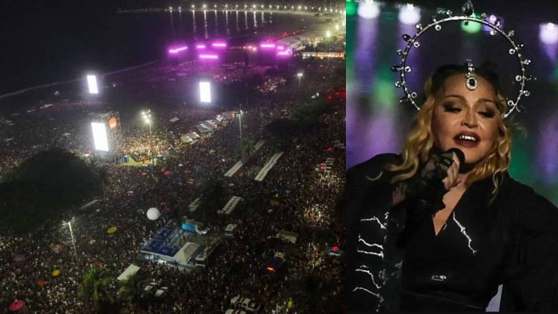 Madonnanın 1,6 milyon insana  pulsuz konsert verdi 