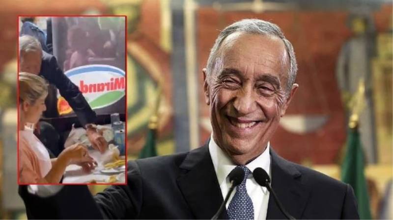 Portuqaliya prezidenti kartof qızartmasına dayana bilmədi -  VİDEO 