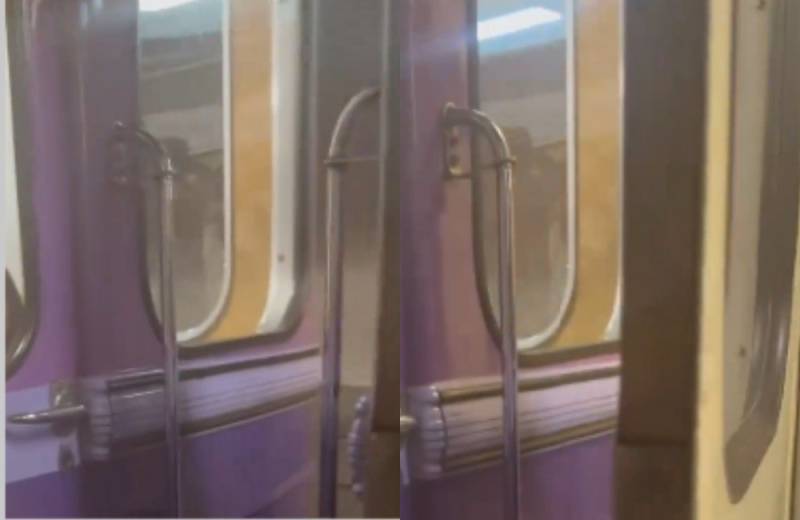 Bakı metrosunda təhlükəli anlar – Hərəkətdə olan qatarın qapısı açıldı – ANBAAN VİDEO