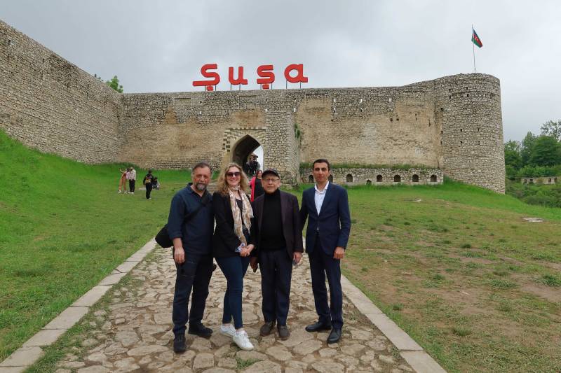 ABŞ və Kanadanın Buxara Yəhudiləri Konqresinin nümayəndə heyəti Füzuli, Şuşa və Laçında oldu - FOTOLAR