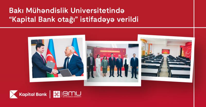 Bakı Mühəndislik Universitetində “Kapital Bank otağı\" istifadəyə verildi