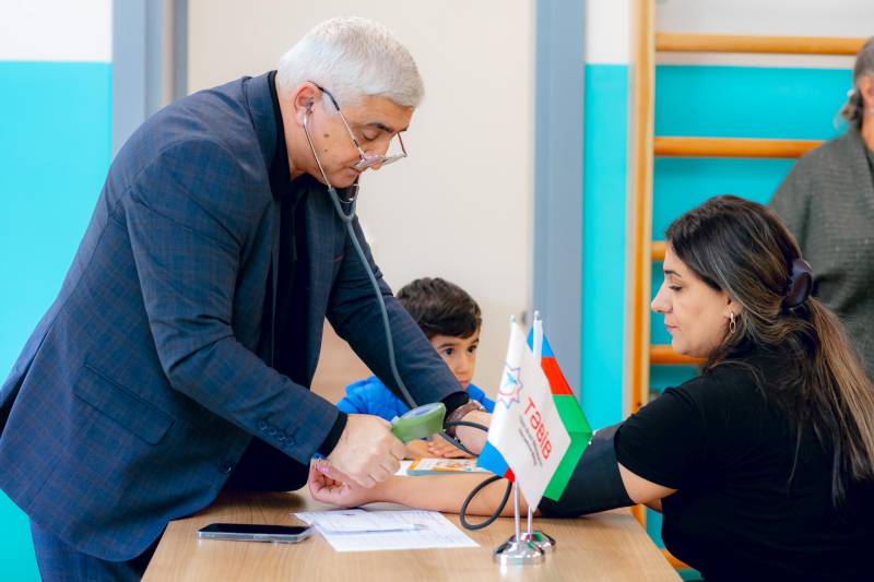 TƏBİB-in təşkilatçılığı ilə işğaldan azad edilmiş ərazilərdə tibbi aksiya keçirildi - FOTOLAR