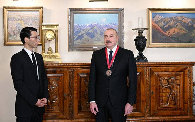 İlham Əliyevə \"Çingiz Aytmatov\" ordeni təqdim edildi - YENİLƏNİB