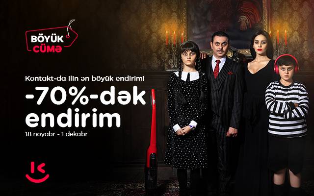 “Kontakt”da Böyük Cüməyə özəl 70%-dək endirim 