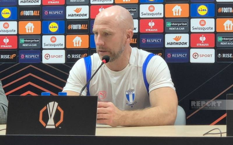 \"Malmö\"nün baş məşqçisi \"Qarabağ\"la oyundan danışdı 