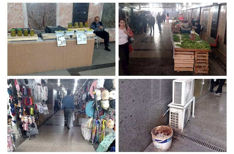 \"Beşmərtəbə\" yeraltı keçidi turistlər üçün ciddi təhlükə yaradır: Bazarı himayə edənlər kimlərdir? - FOTO