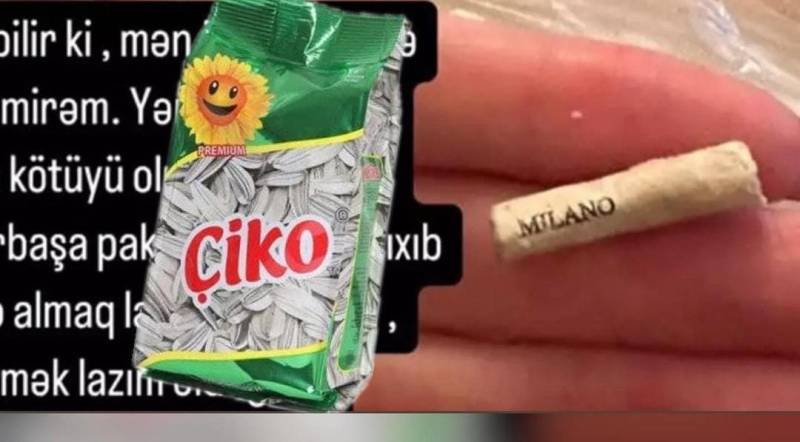 \"Çiko\"nun içindən siqaret kötüyü çıxdı\" 