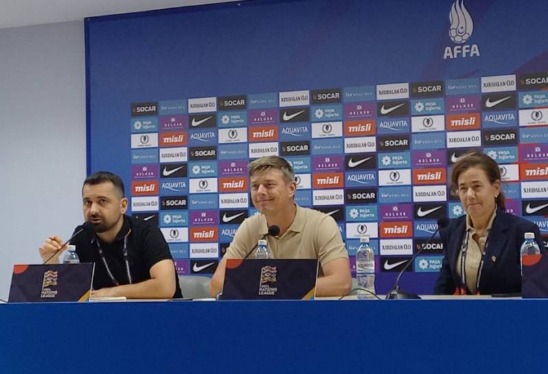 İsveç millisinin baş məşqçisi qələbədən danışdı 