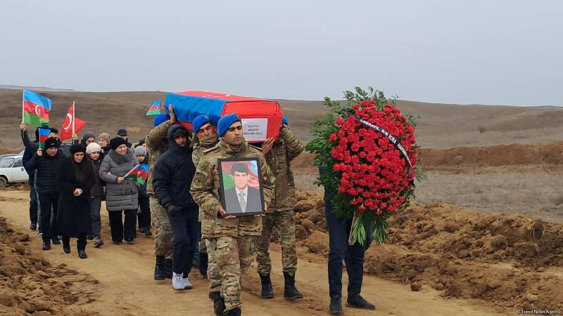 Qarabağ şəhidi Cəbrayılda dəfn edildi - FOTO