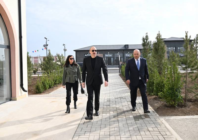 İlham Əliyev və birinci xanım Ağdamda - FOTOLAR