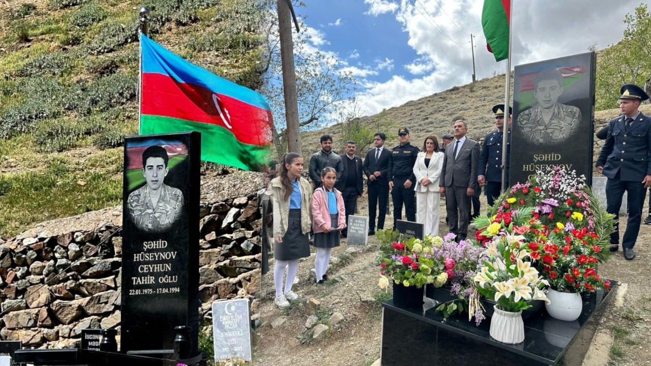 Şəhid Ceyhun Hüseynovun xatirəsi yad edildi - FOTO/VİDEO