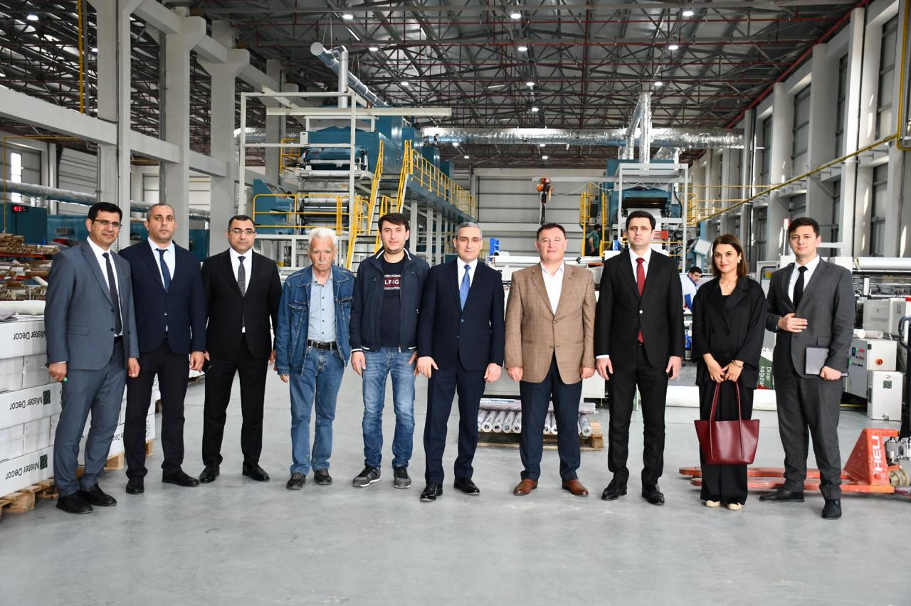 Qarabağ Universitetinin nümayəndə heyəti Ağdam Sənaye Parkında - FOTOLAR