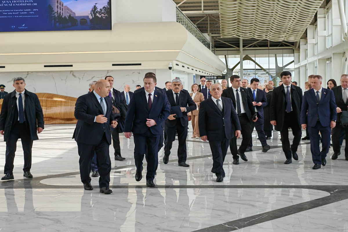 Əli Əsədov belaruslu həmkarını Füzuliyə apardı - FOTO