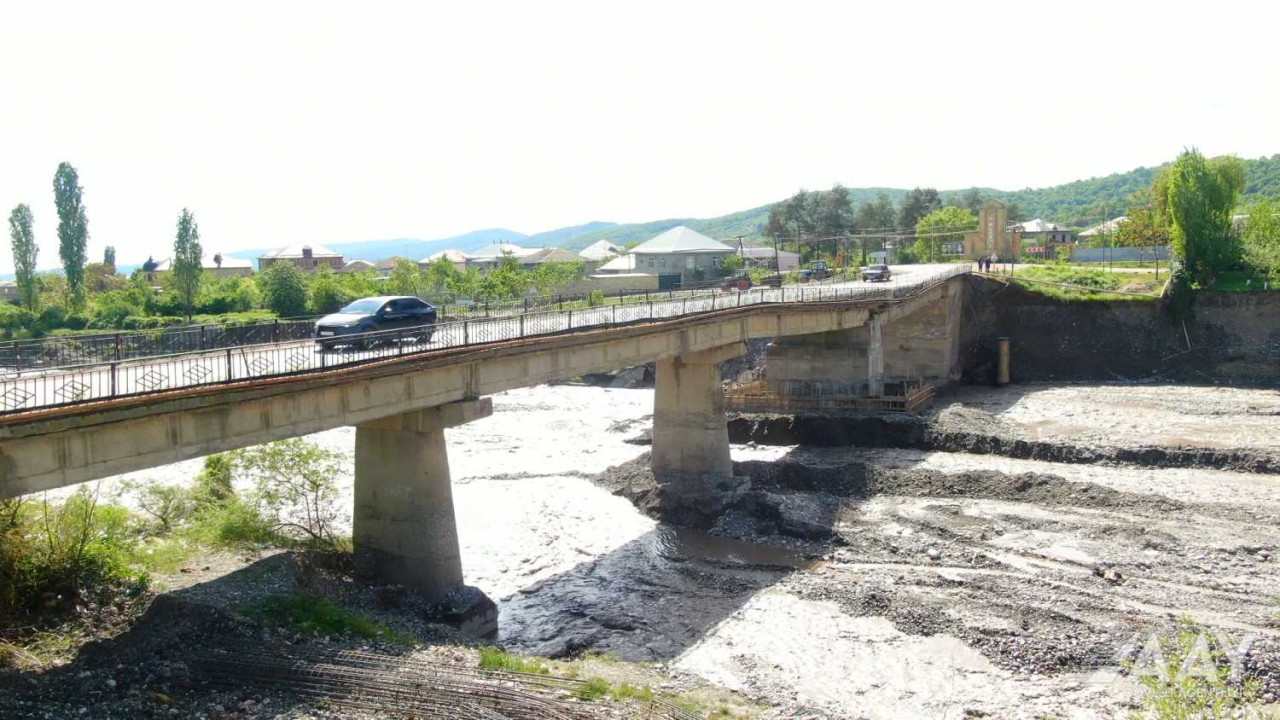 Yeni körpünün inşasına start verildi - FOTO/VİDEO