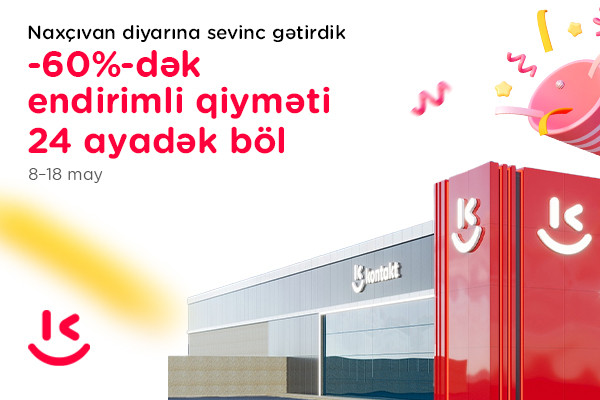 “Kontakt” Naxçıvan mağazasının açılışını Aygün Kazımova ilə etdi – Açılışa özəl 60%-dək endirim