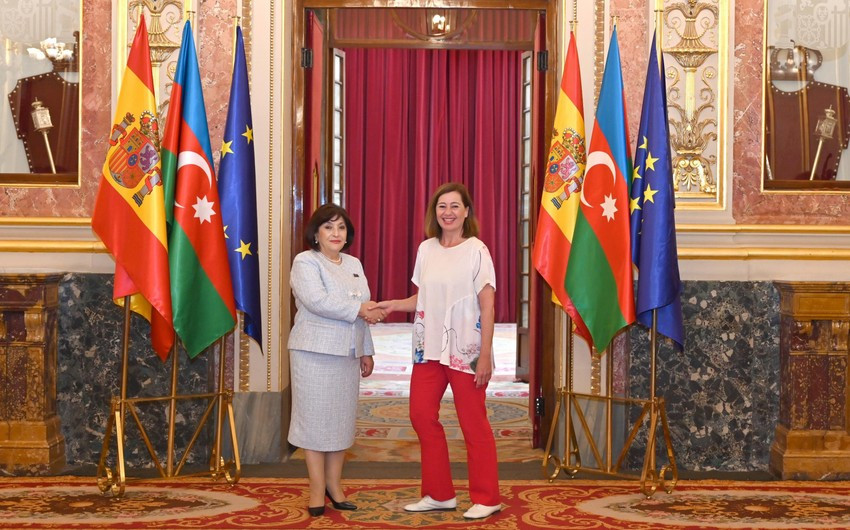 Sahibə Qafarova ispaniyalı həmkarı ilə görüşdü&nbsp;