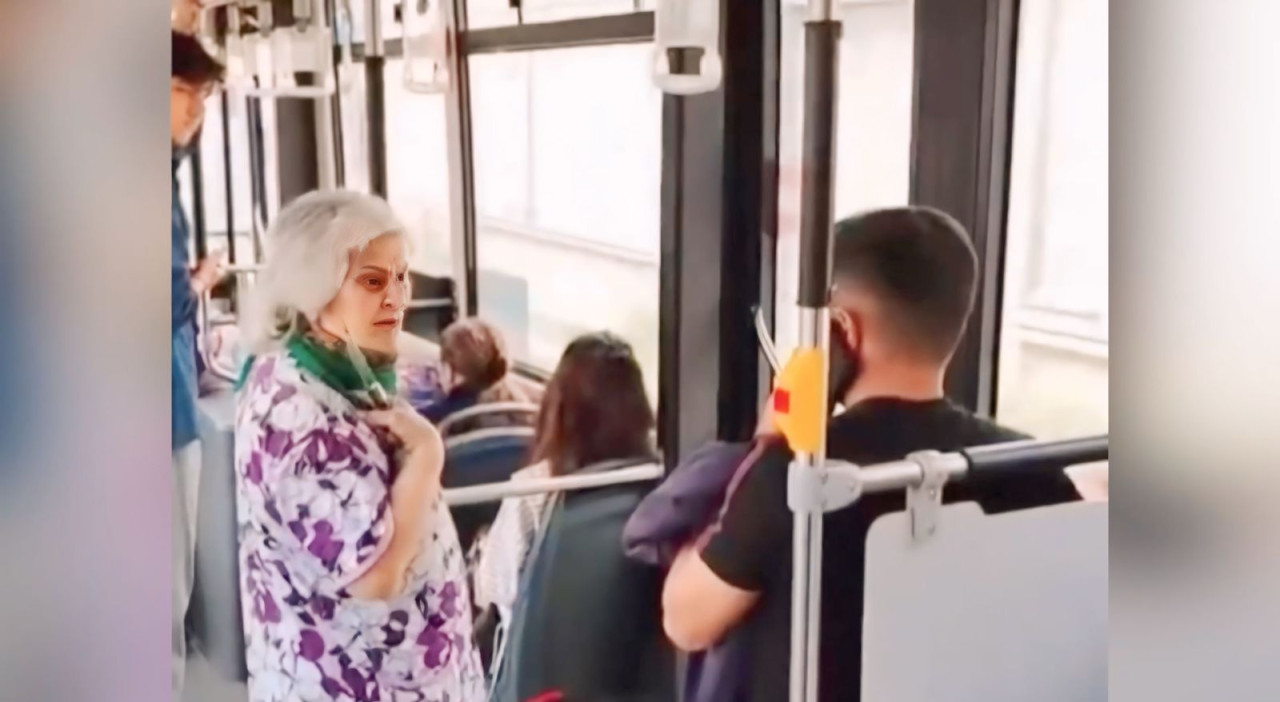 Bakıda əlində bıçaq olan qadın təşviş yaratdı - YENİLƏNİB
