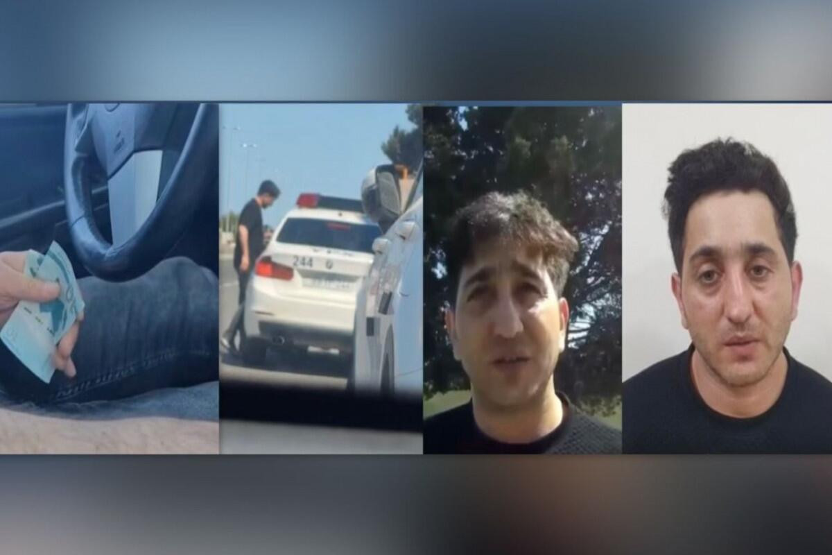 Yol polisini təhdid edən sürücü həbs olundu