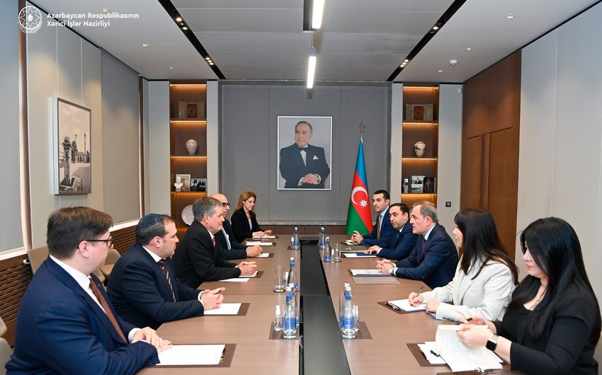 Ceyhun Bayramov ABŞ senatoru ilə görüşdü - FOTO