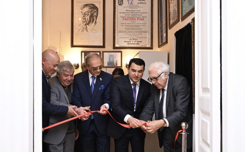 Bakıda Rəsul Rzanın ev-muzeyi açıldı - FOTOLAR