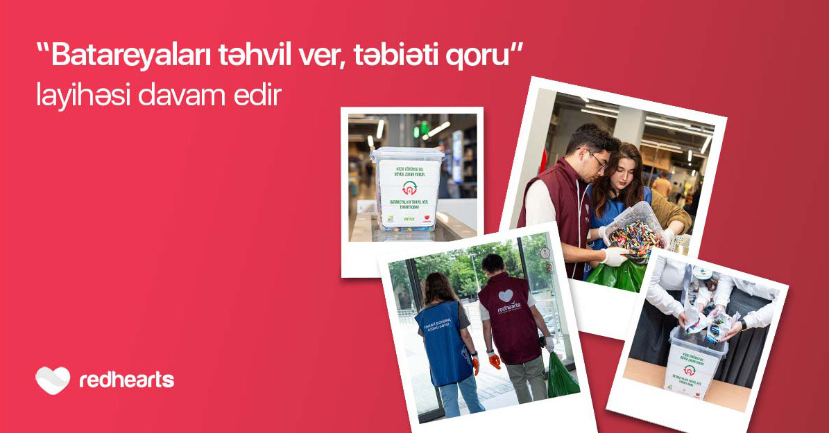 “Batareyaları təhvil ver, təbiəti qoru”  - 96 kq işlənmiş batareya toplanaraq təhvil verilib