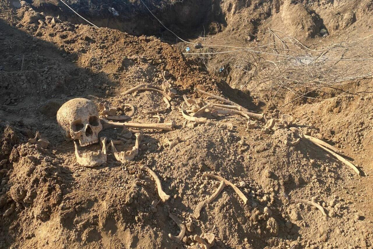 Laçında insan skeletinin qalıqları tapıldı - FOTO