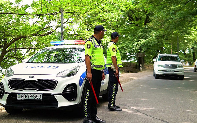 Polis istirahət zonalarında fasiləsiz xidmət göstərir - FOTOLAR