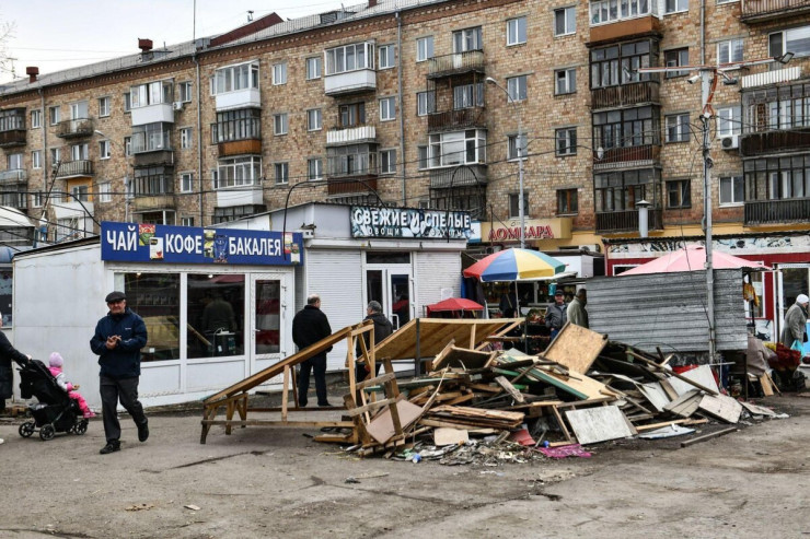 Yekaterinburqda Azərbaycan bazarı söküldü - FOTOLAR