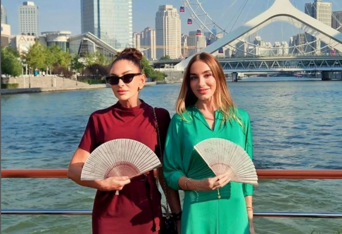 Arzu Əliyeva Tiencin şəhərindən paylaşım etdi