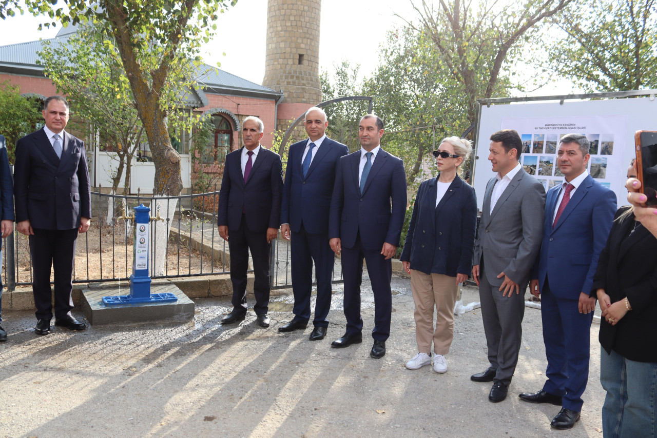 İçməli su problemi həll olunur – Mərzəndiyyədə I zona istifadəyə verildi