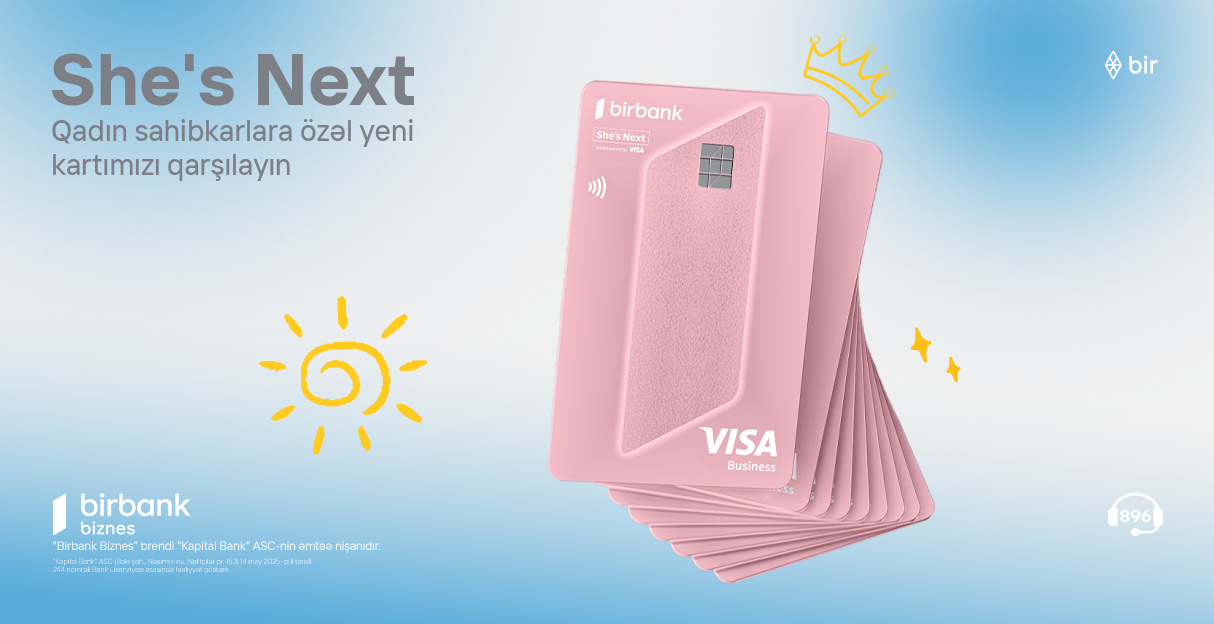 Birbank Biznes-dən sahibkar qadınlara özəl imkanlarla dolu biznes kartı&nbsp;