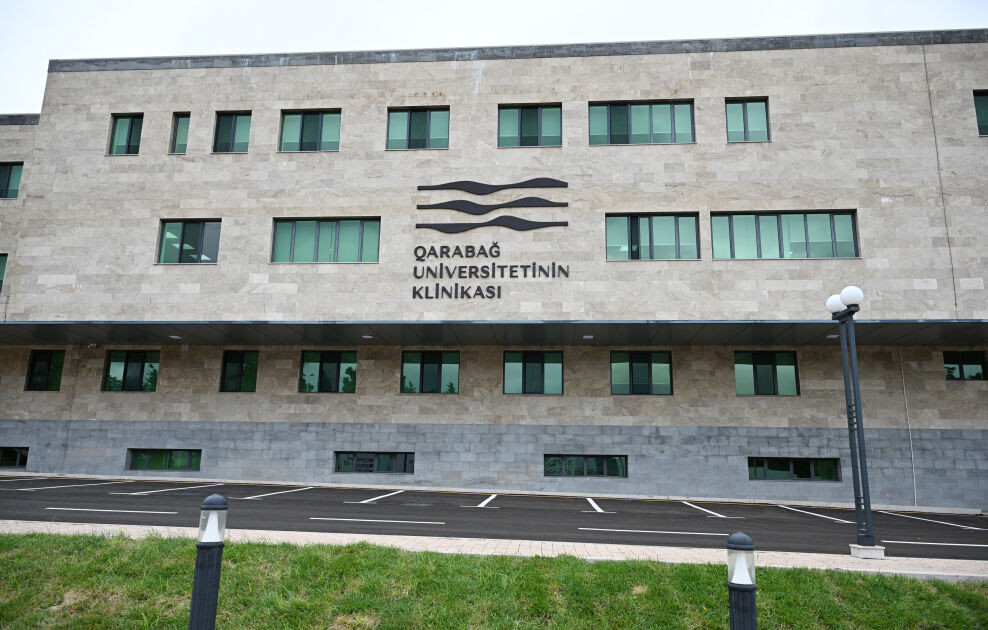 Qarabağ Universitetinin yeni korpusu belə görünür - Fotolar