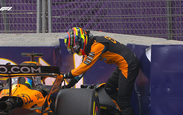 “Formula-1”-də ilk qəza - FOTO