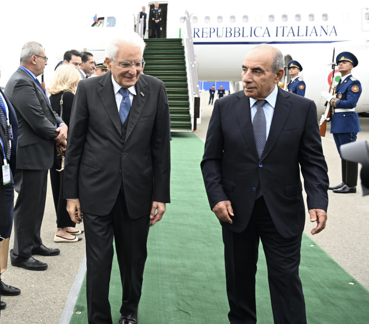 İtaliya Prezidenti Azərbaycana gəldi