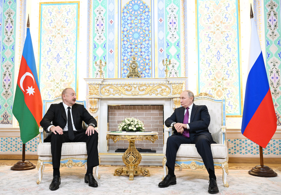 İlham Əliyev Putinə təşəkkür etdi