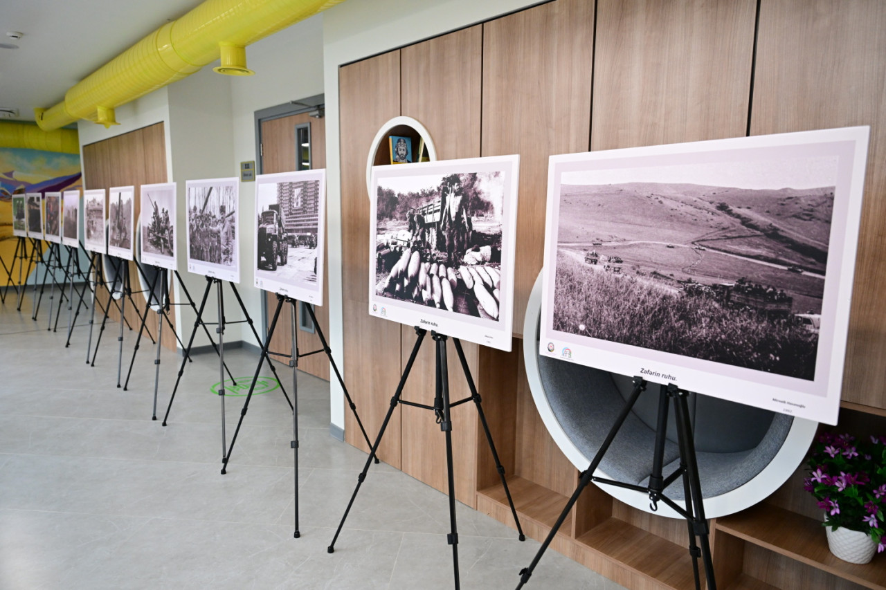 Füzulidə \"Zəfərin ruhu\" adlı fotosərgi açıldı - FOTOLAR