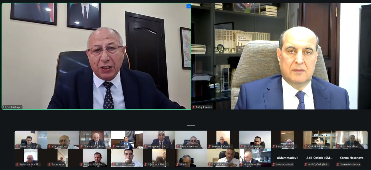 Qarabağ suvarma kanalının yenidən qurulması müzakirə edildi - FOTOLAR