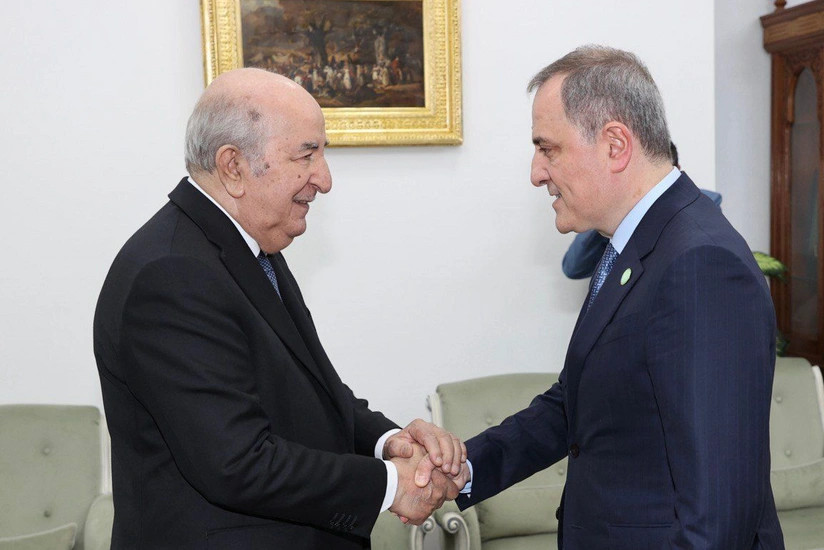Ceyhun Bayramov Əlcəzair Prezidenti ilə müzakirə apardı - FOTO