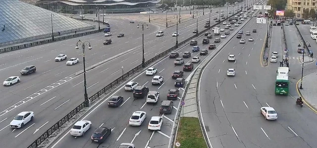 Bakıda bu yollarda sıxlıq var - SİYAHI